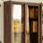 High quality black walnut solid wood bookcase
