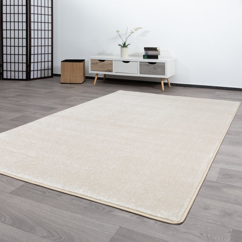 Irinel Solid Colour Machine Woven Machine Tufted Area Rug, Rectangular 120 x 180cm