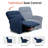 64.6" Wide zero clearance recliner  Power Recliner Loveseat Sofa, Reclining Loveseat for Small Space-1159078767