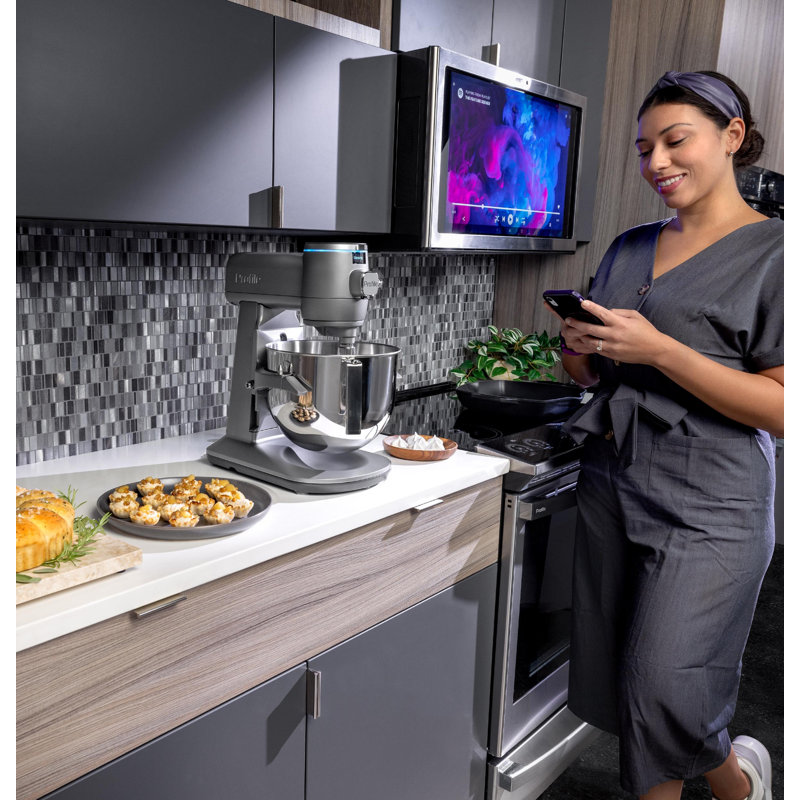 GE Profile Smart Mixer with Auto Sense, Mineral Silver