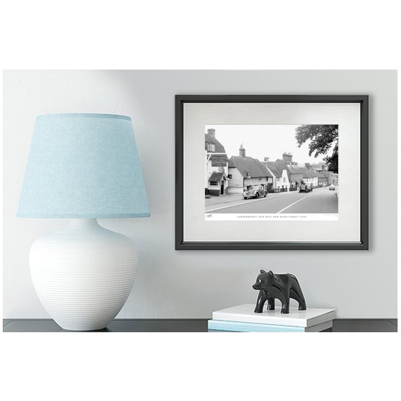 Lamberhurst, Old Hill And High Street C1955 by Francis Frith - Single Picture Frame Print, 28cm H x 36cm W x 2.3cm D