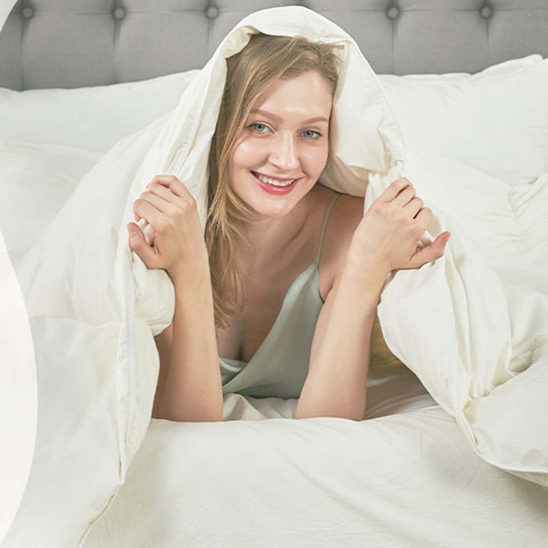  All Season Feather & Down Comforter – 100% Cotton Shell &  Breathable Bedding Duvet Insert, King Down Comforter