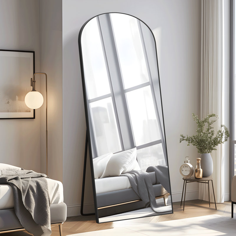 Miroir pleine grandeur Alirra, Noir, 71 po x 31 po