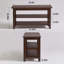Banc à chaussures à 2 niveaux en bois massif, étagère à chaussures d'entrée avec tablettes de rangement, banc de siège pour chaussures