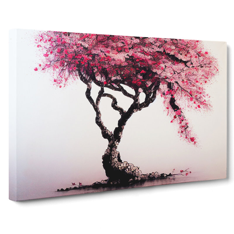 Dreamy Cherry Blossom Tree - Wrapped Canvas, 40cm H x 60cm W x 3cm D