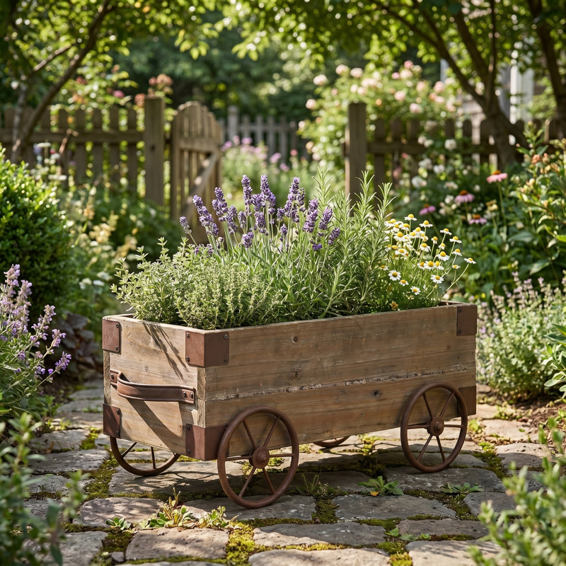 Boîte à fleurs en bois
