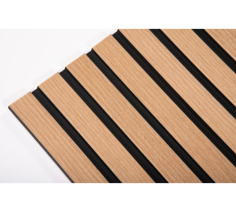 Slat Wall Panel - Moisture-proof, Black/Light Brown