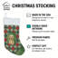 Chaussette de Noël Goldendoodle Christmas PoinsettIas