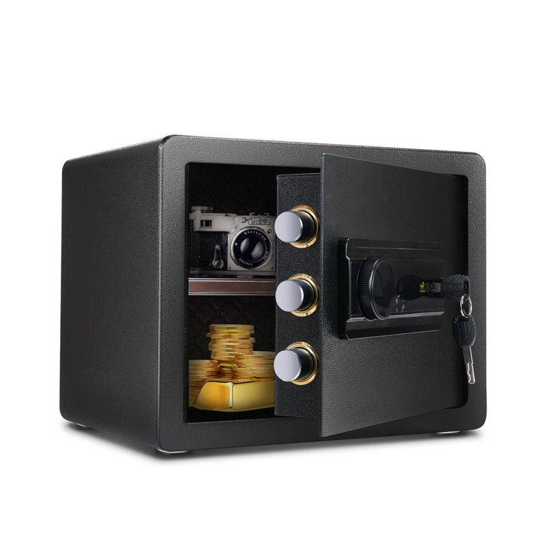 Verrou, Noir, Fer, H 9,84 po x l 13,78 po x P 9,84 po