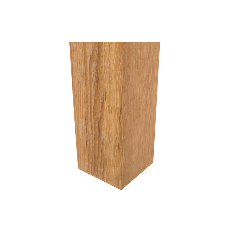 Fairchild Oak Solid Wood Top Dining Table, 150cm W x 90cm D, Tan