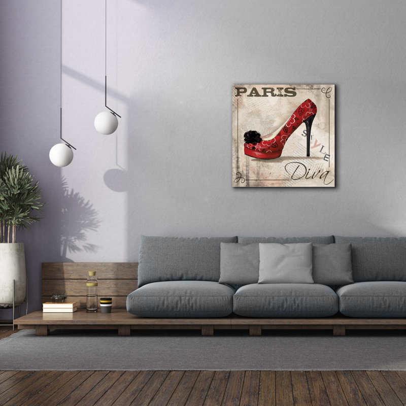 «Paris Style» par Fiona Stokes-Gilbert, art mural sur toile, H 37 po x l 37 po x P 1,5 po