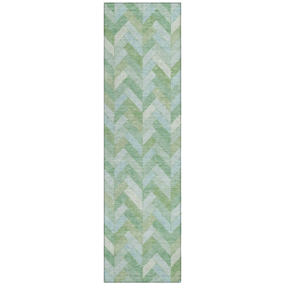 Machine Washable Indoor/Outdoor Chantille ACN2297 Geometric Rug