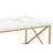 Brady Coffee Table, Faux Wood Top, Metal X Frame-111703231-111703230-111703228