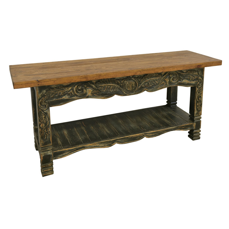 Console Midnight Feather, Bois moyen / noir