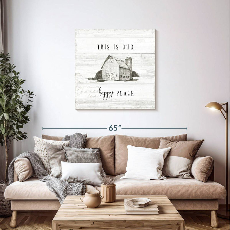 Plaque murale Khylige Farm Life I Shiplap, H 36 po x l 36 po