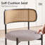 Ensemble de chaises de salle à manger rembourrées modernes avec chaises en rotin et chaises de cuisine-854263598