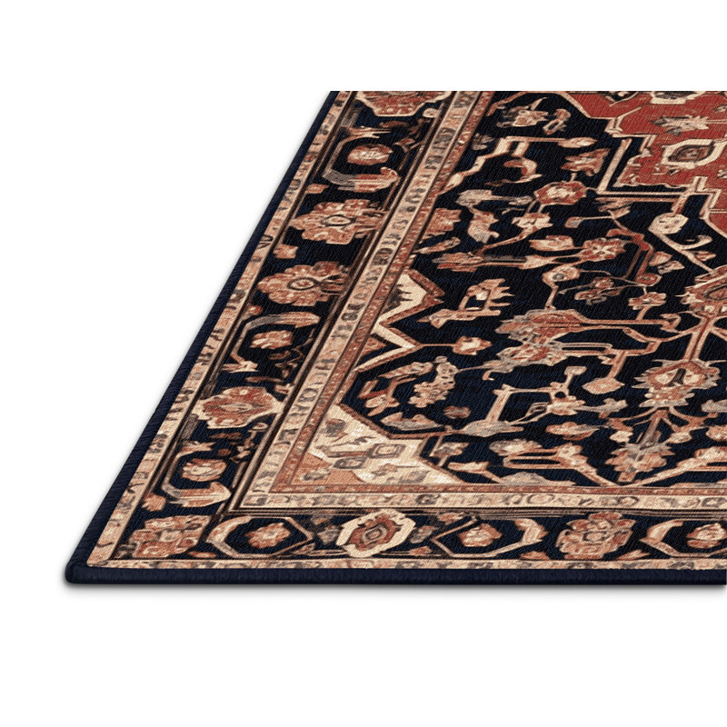 Tapis mauve lavable à la machine, Carré 3 pi