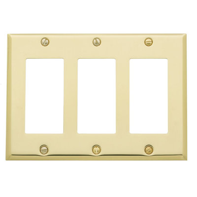 Square 3-Gang Rocker Wall Plate