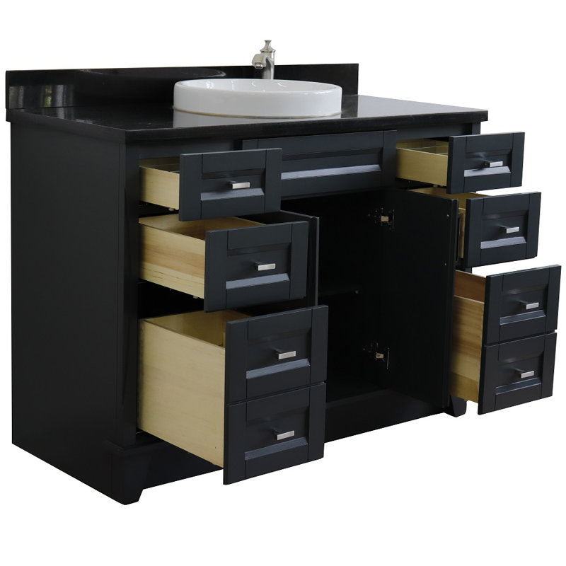 Ensemble de meuble-lavabo simple 49 po Brophy, Noir galaxie