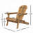 Angeliz Wood Outdoor Lounge Chair-1715090282