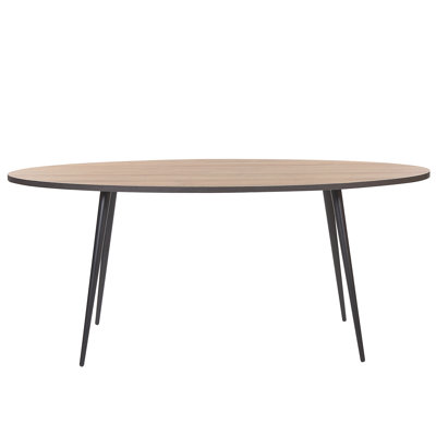 Doug Oval Metal Base Dining Table