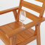 Chaises de salle à manger d'extérieur en HDPE avec accoudoirs (ensemble de 2)
