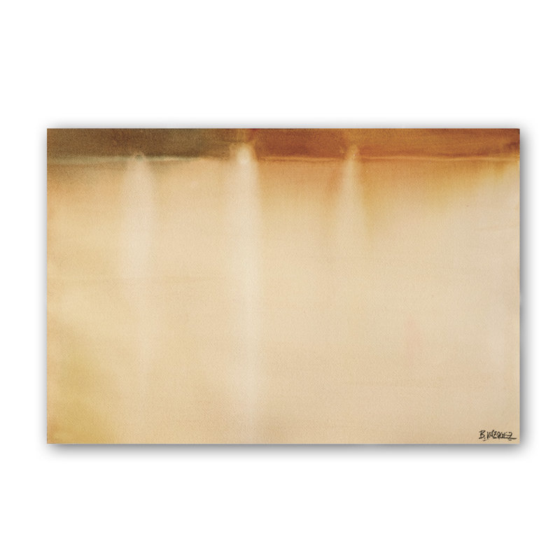 Tres Atardeceres by Bruno Vázquez - Wrapped Canvas Painting, 60cm H x 90cm W x 3cm D