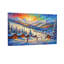 Landscape & Nature Winter Mountain Ski Resort Scene With Cabins-1307618472