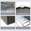 Remise de rangement extérieure en métal 8 pi x 6 pi avec base en métal, gris-119307144-119307146