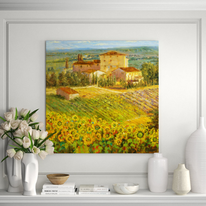 Provencal Village III Print by Michael Longo, 24" H x 24" W, Outdoor