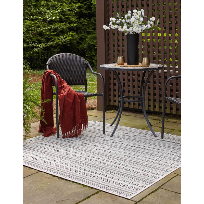 Contemporary Cacey Area Rug Beige Colour 1, Square 7'10"
