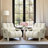 Foram Modern Upholstered Accent Chair With Linen Fabric And A Pillow-1149788856