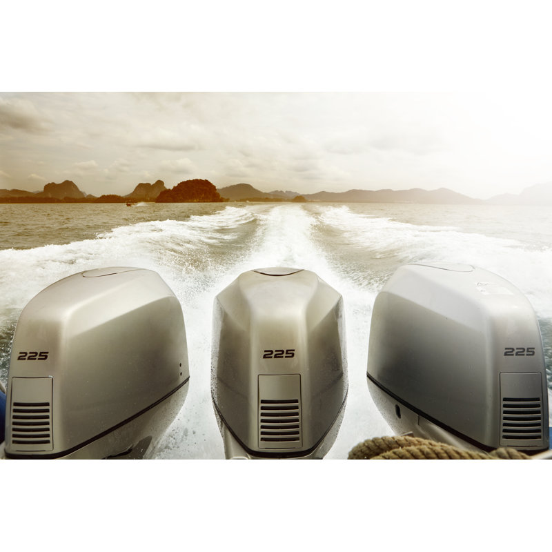 Exotic Speedboat - Wrapped Canvas Print, 20cm H x 30cm W x 3.8cm D