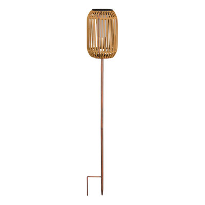 Wicker Solar Stake - Cylinder
