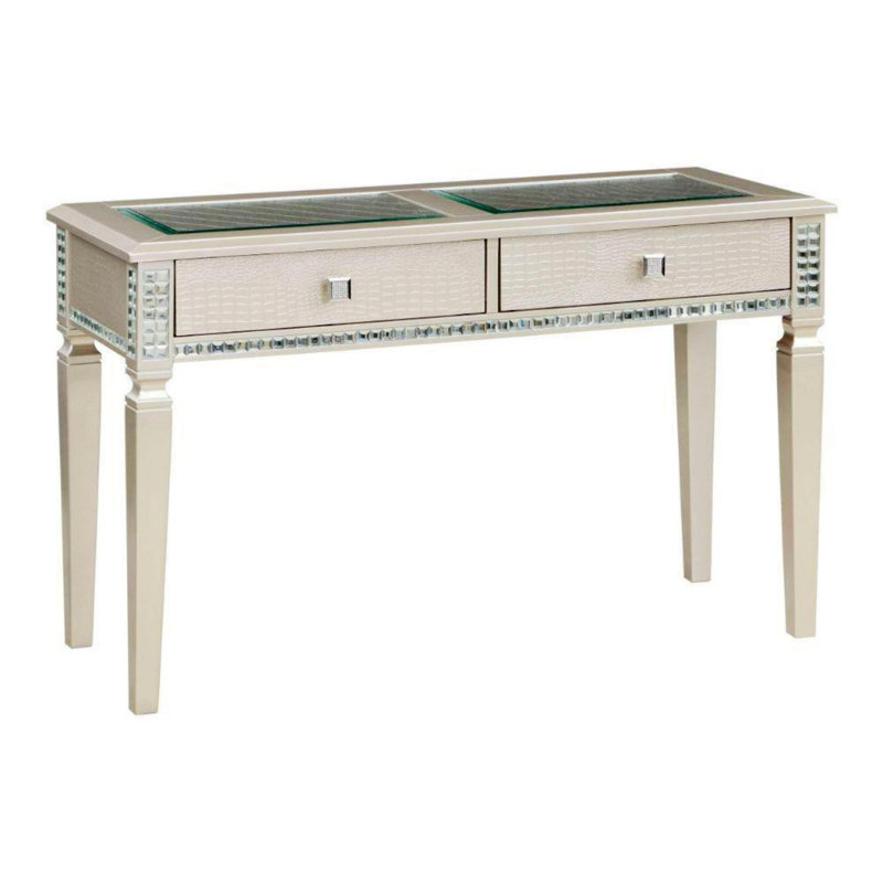 Console, table d'appoint avec tiroirs de rangement
