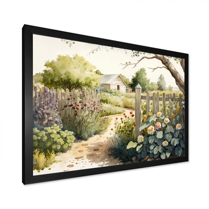 «Farm Fresh Garden II», reproduction d'art sur toile, H 30 po x l 40 po x P 1,5 po, Cadre noir