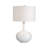28.25" Ceramic Table Lamp With White Shade