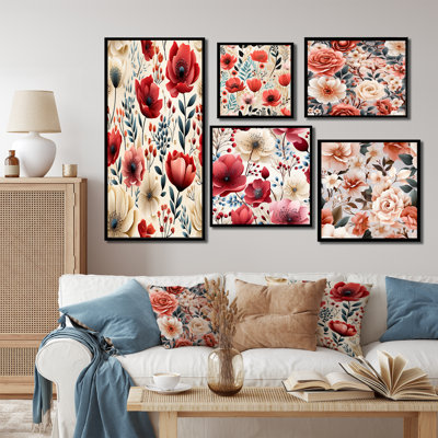 Weishaar - Floral Wall Decor Set Of 5