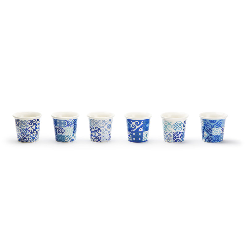 Maiolica Blue Porcelain Coffee Cup