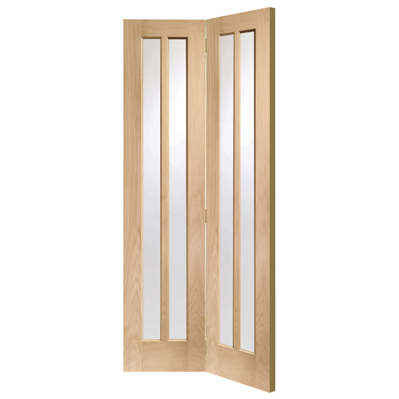 Internal Glazed Oak Worcester Bi-Fold