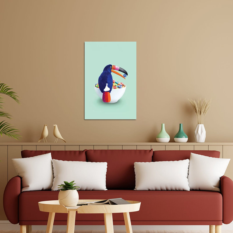«Cereal Toucan» par Jonas Loose - impression non encadrée, H 24 po x l 16 po x P 0,25 po