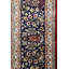 Tapis rouge / bleu marine 9 pi 3 po x 12 pi 9 po Manchester Kashan