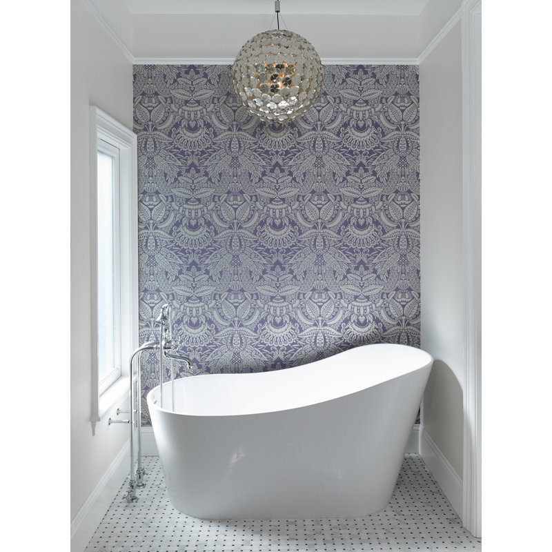 Rodeo 61'' L Soaking Bathtub, Matte White, Polished Chrome