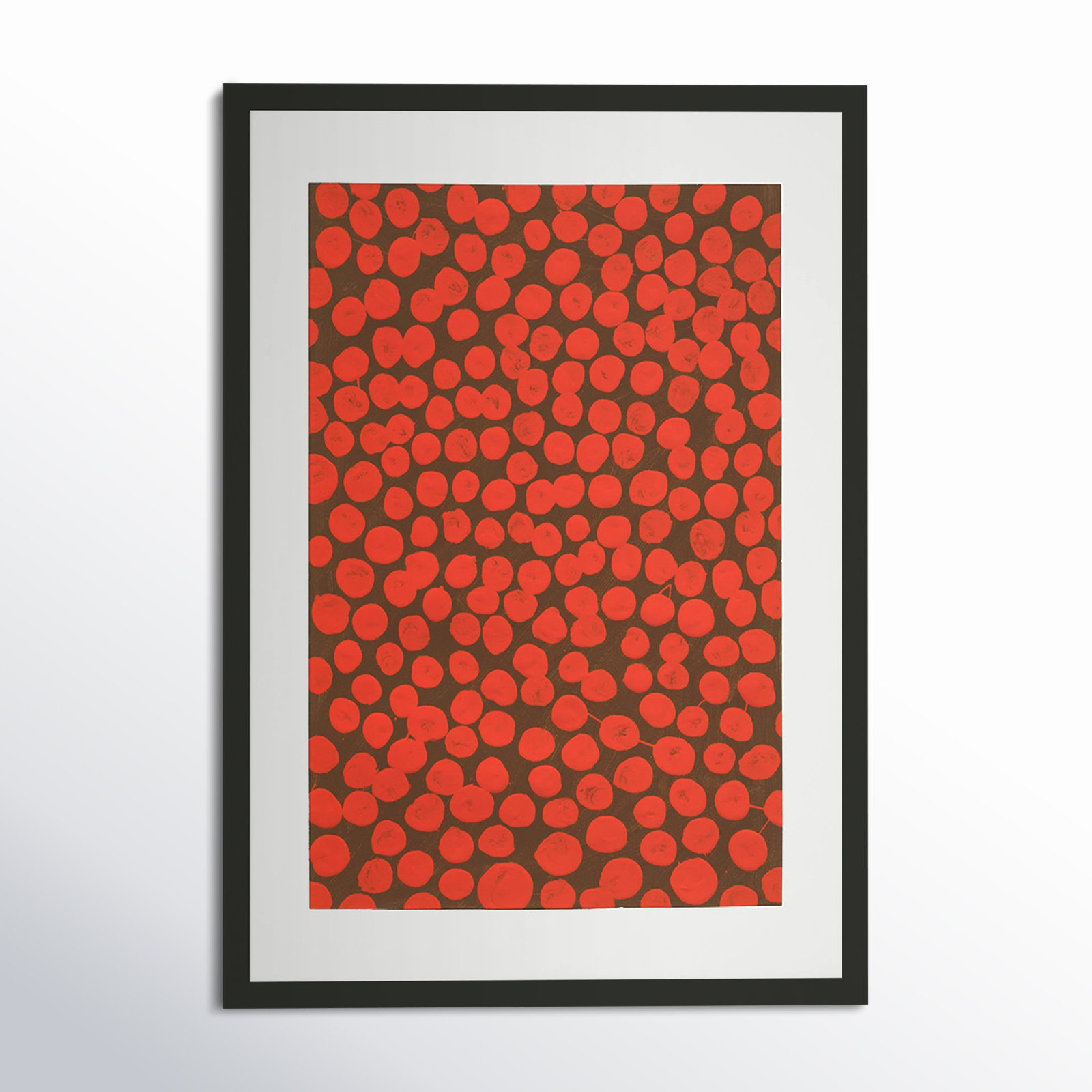 Navi "Salsa on Brown" Painting, Black, 20" H x 14" W x 1.25" D