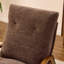 2 pièces Chaise d'appoint rembourrée en chenille avec dossier réglable à 5 positions, accoudoirs en bois d'hévéa, chaise de loisir d'intérieur-1478004816