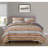  Brown/Gray Microfiber 3 Piece Quilt Set-190594010