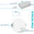 8'' Selectable Color Temperature Dimmable Air-Tight IC Rated LED Canless Recessed Lighting Kit
