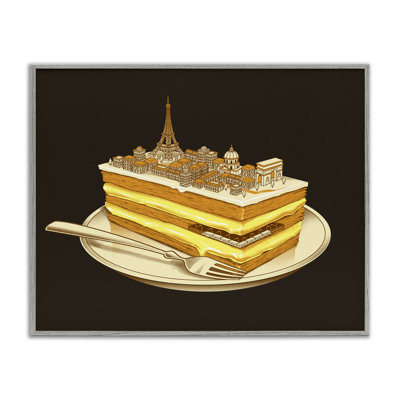 Hungry For Travels Paris Framed Giclee, design by Tobe Fonseca