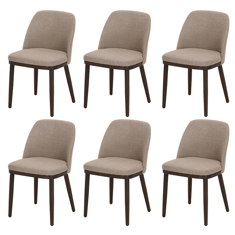 Dayren 47.2cm H Fabric Upholstered Side Chair, Camel