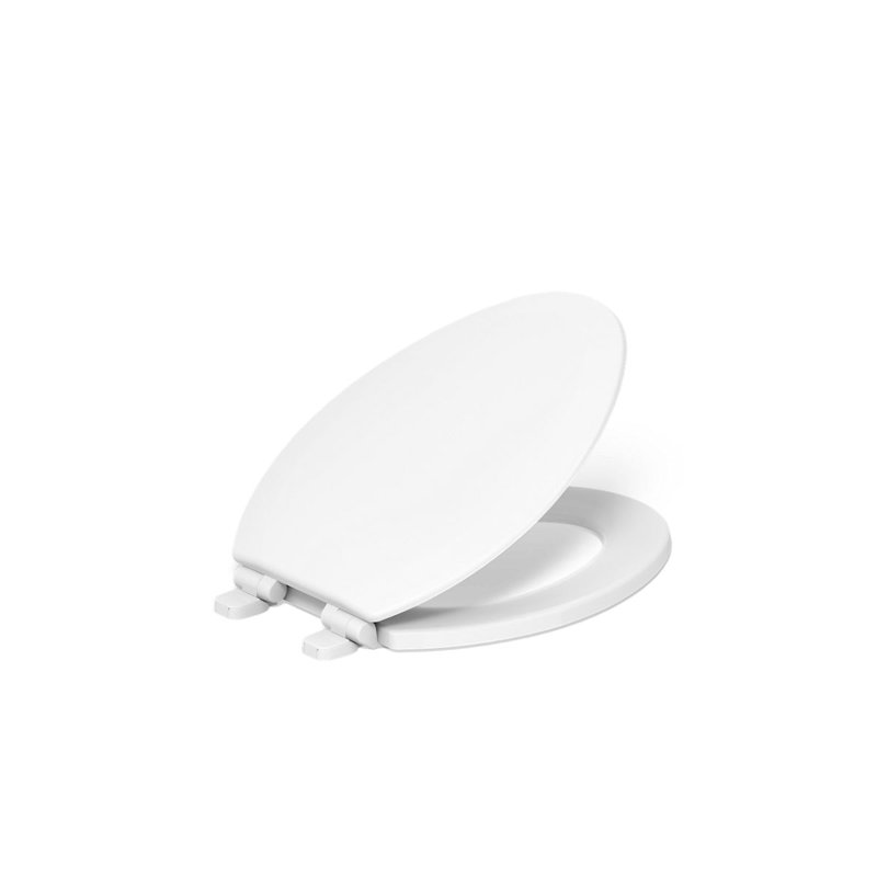 Triko Quiet-Close Elongated Toilet Seat, White, Elongated